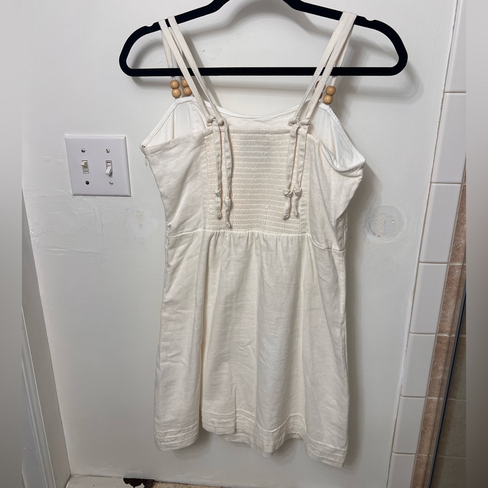 Sam Edelman Linen Blend White Midi Dress – Resort / Summer - Size L - Picture 2 of 9